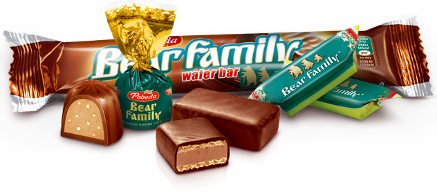 Bear Family Wafer Bars and Candies